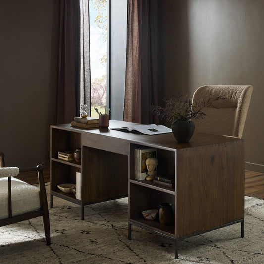 Trey Executive Desk - Auburn Poplar