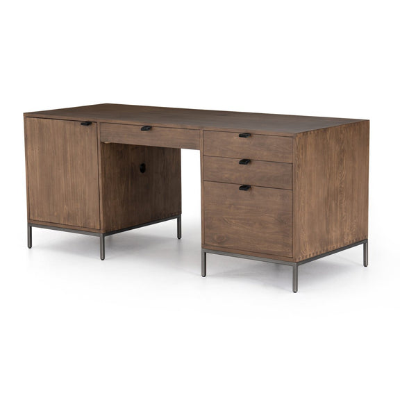 Trey Executive Desk - Auburn Poplar