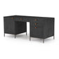 Trey Executive Desk - Black Wash Poplar