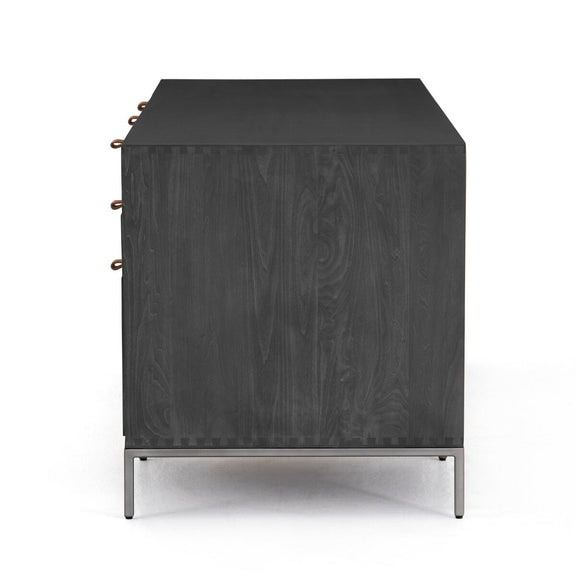 Trey Executive Desk - Black Wash Poplar