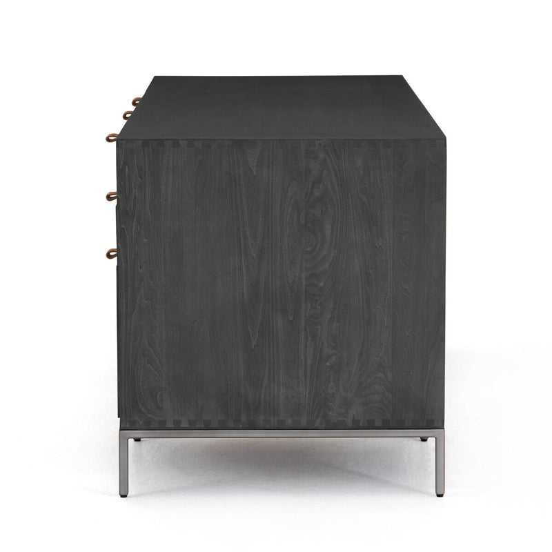 Trey Executive Desk - Black Wash Poplar