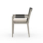Sherwood Outdoor Dining Armchair, Weathered Grey - Faye Sand