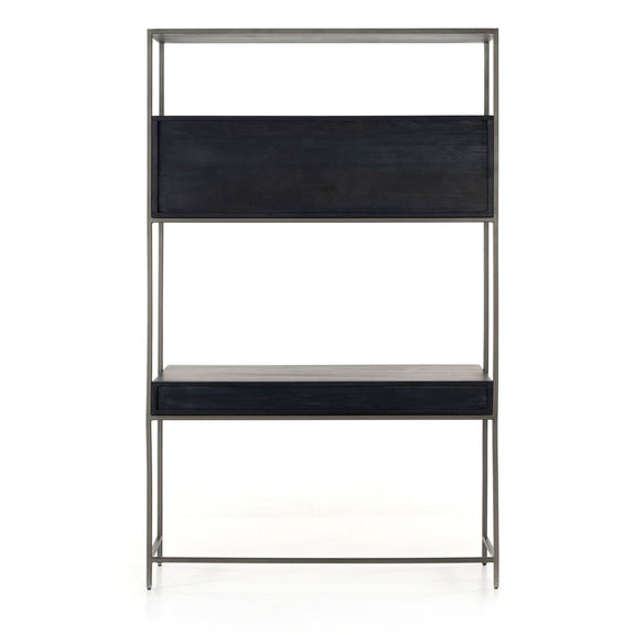 Trey Modular Wall Desk - Black Wash Poplar