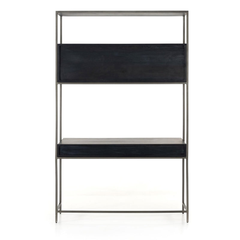 Trey Modular Wall Desk - Black Wash Poplar