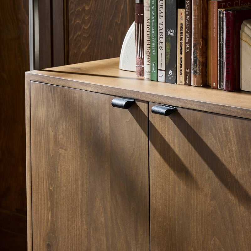 Trey Modular Wide Bookcase - Auburn Poplar