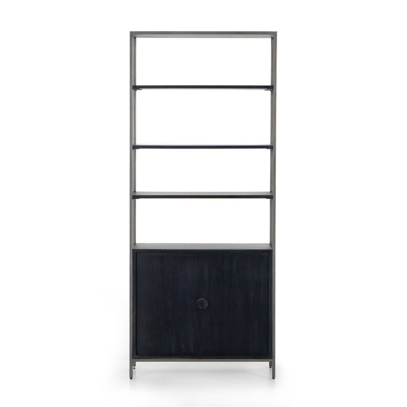 Trey Modular Wide Bookcase - Black Wash