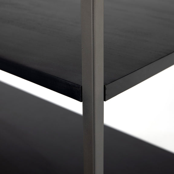 Trey Modular Wide Bookcase - Black Wash