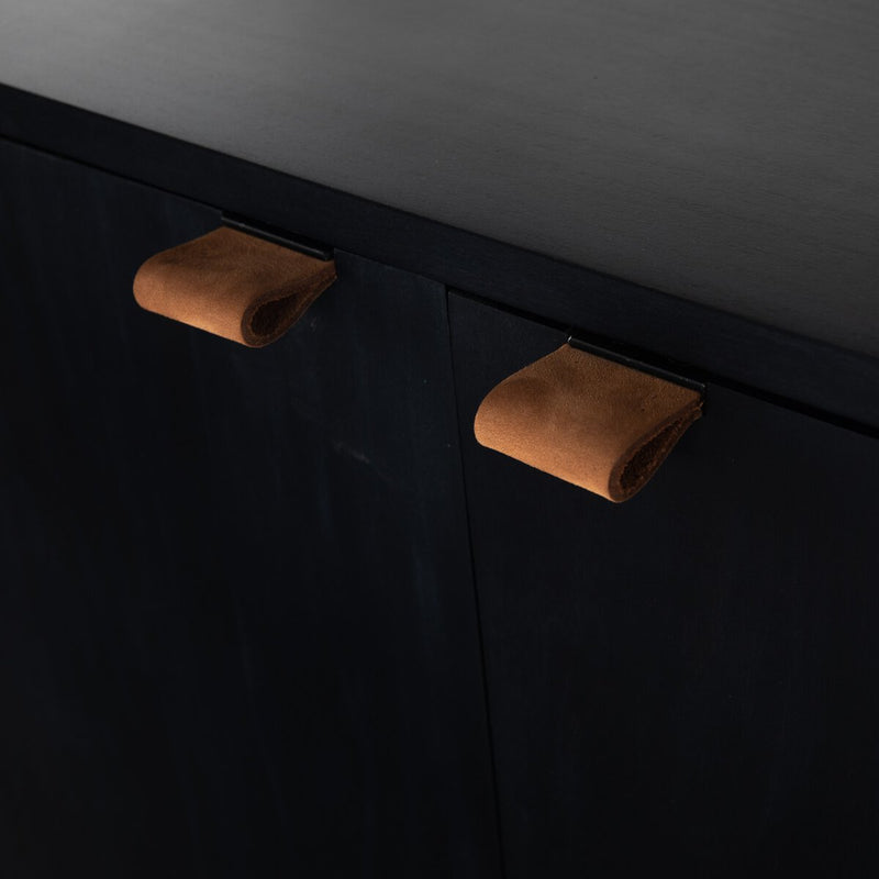 Trey Modular Wide Bookcase - Black Wash