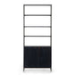 Trey Modular Wide Bookcase - Black Wash