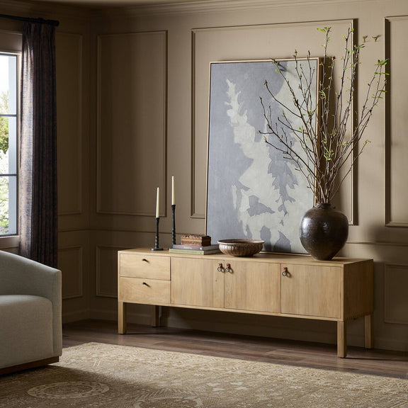 Isador Media Console - Dry Wash Poplar