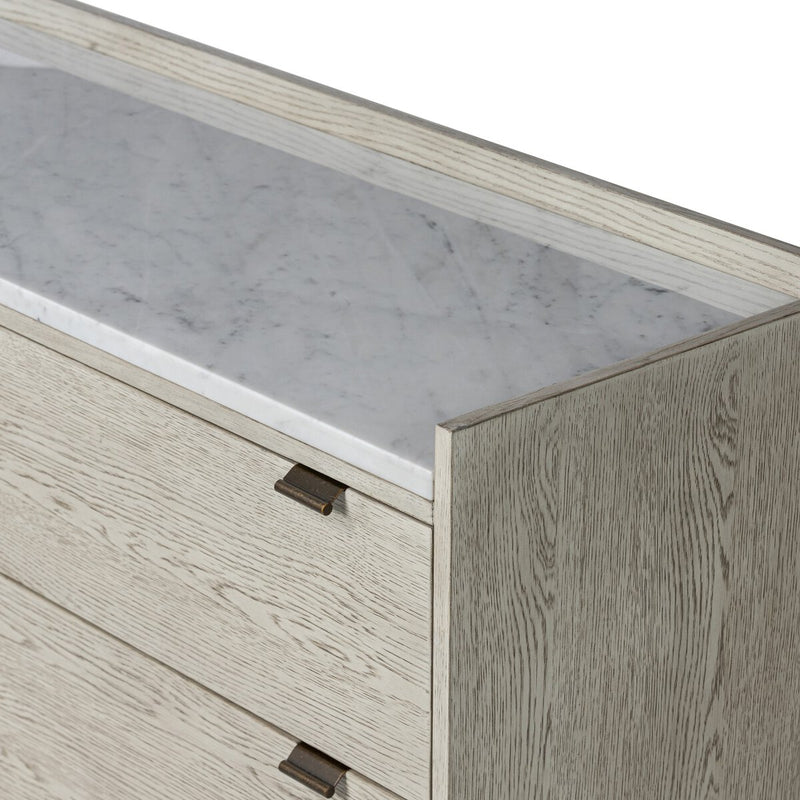 Viggo 6 Drawer Dresser - Vintage White Oak