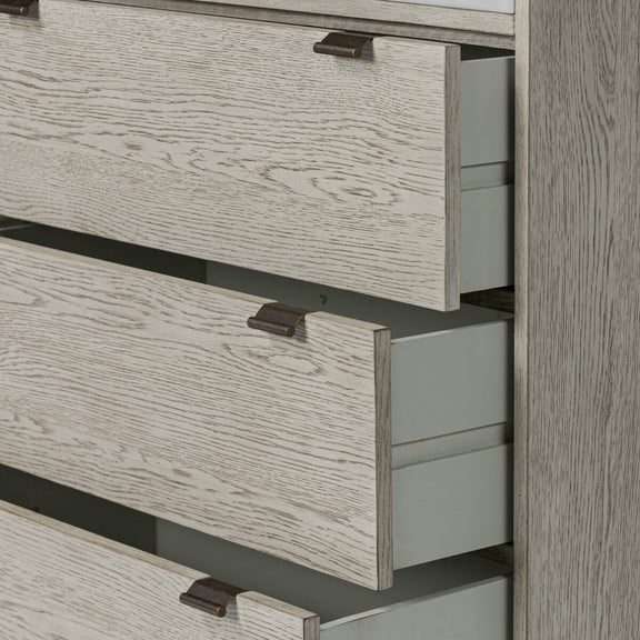 Viggo 6 Drawer Dresser - Vintage White Oak