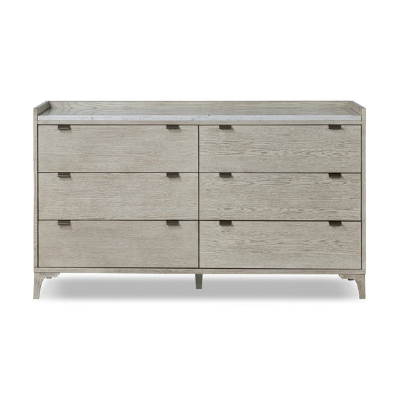 Viggo 6 Drawer Dresser - Vintage White Oak