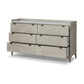 Viggo 6 Drawer Dresser - Vintage White Oak