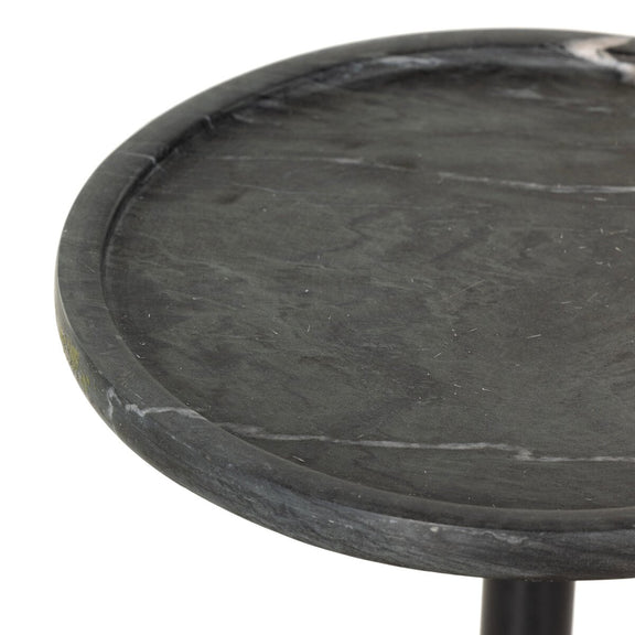 Viola Accent Table - Black Marble