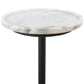 Viola Accent Table - Polished White Marble