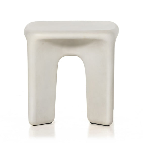 Dante End Table - White Concrete