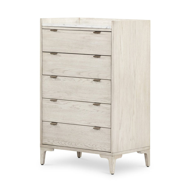 Viggo Tall Dresser - Vintage White Oak