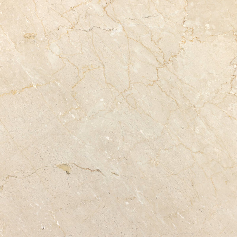 Belle Round Dining Table - Cream Marble