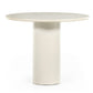 Belle Round Dining Table - Cream Marble