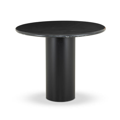 Belle Round Dining Table - Black Marble