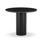 Belle Round Dining Table - Black Marble
