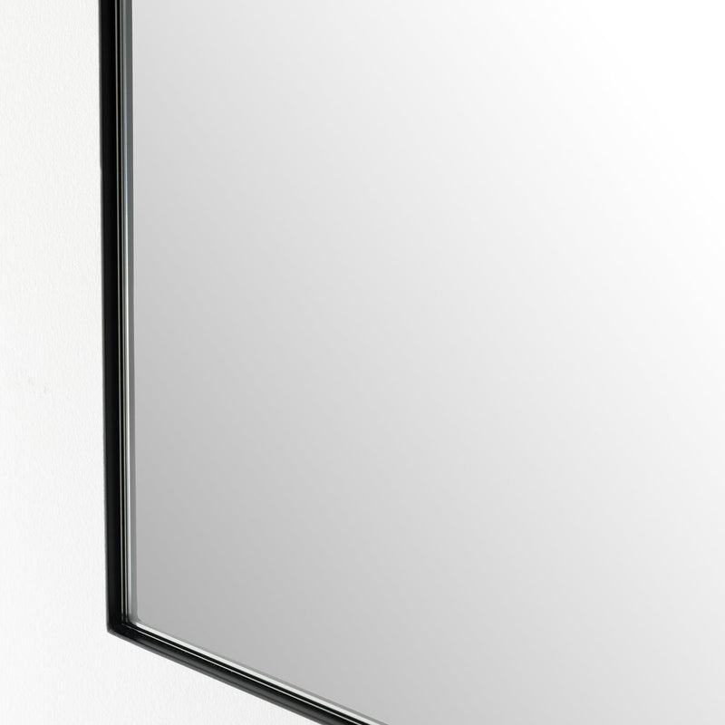Georgina Small Mirror - Iron Matte Black