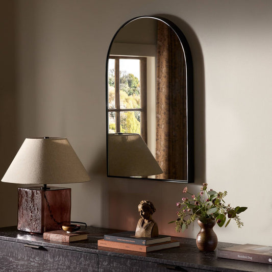 Georgina Small Mirror - Iron Matte Black