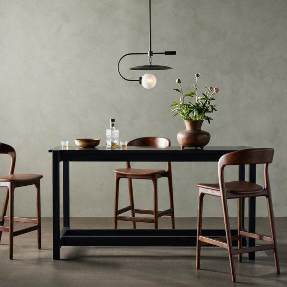 Scout Bar + Counter Table - Worn Black Mango