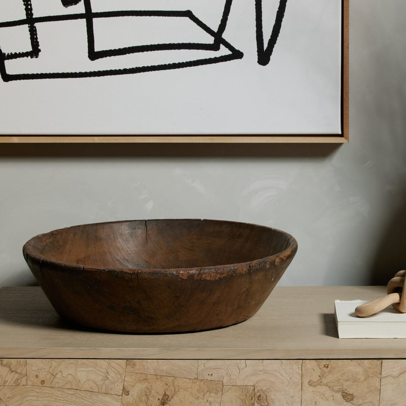 Found Wooden Bowl - Reclaimed Natural