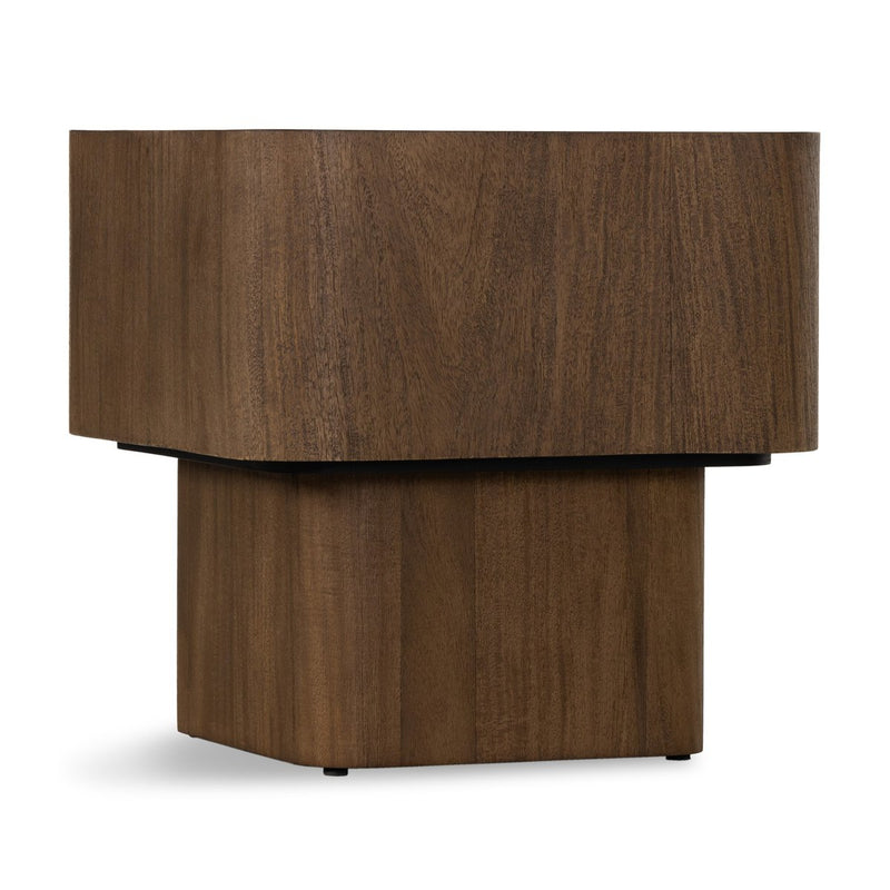 Blanco End Table - Warm Umber Burl