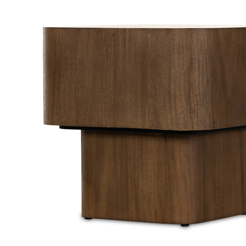 Blanco End Table - Warm Umber Burl
