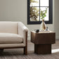 Blanco End Table - Warm Umber Burl