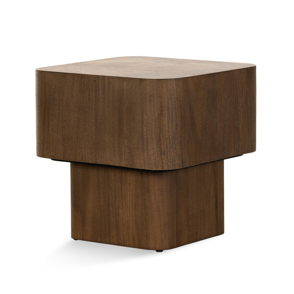 Blanco End Table - Warm Umber Burl