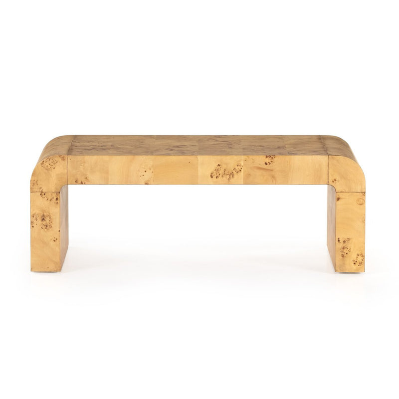 Jenson Coffee Table - Natural Poplar Burl Veneer