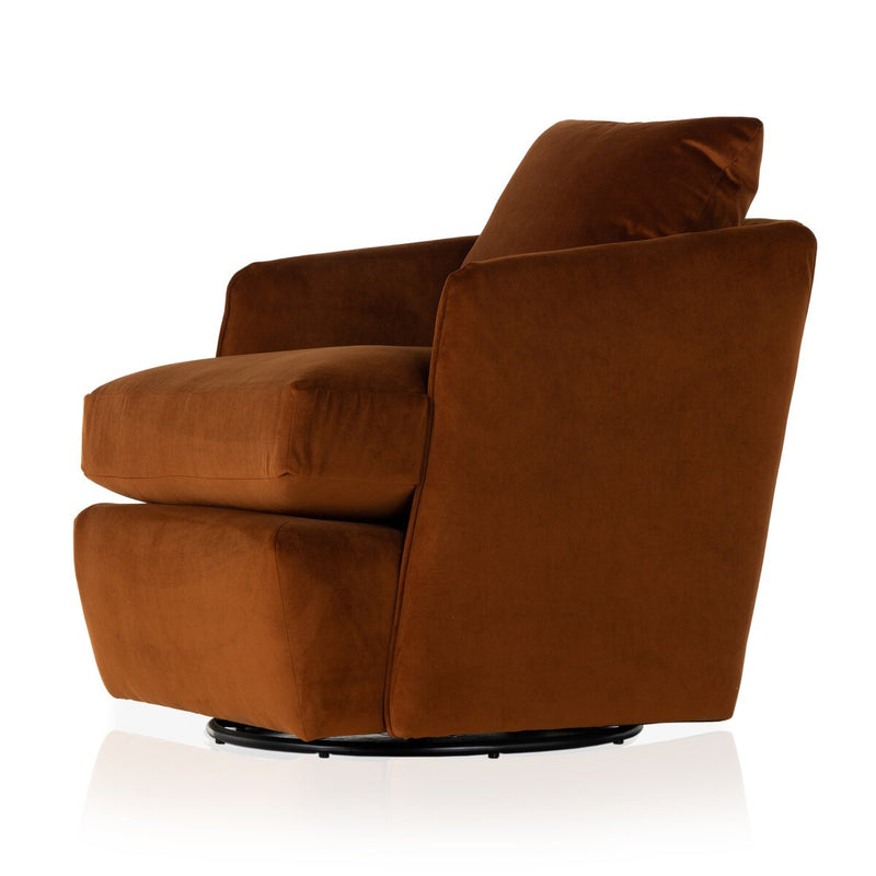 Whittaker Swivel Chair - Bleecker Rust