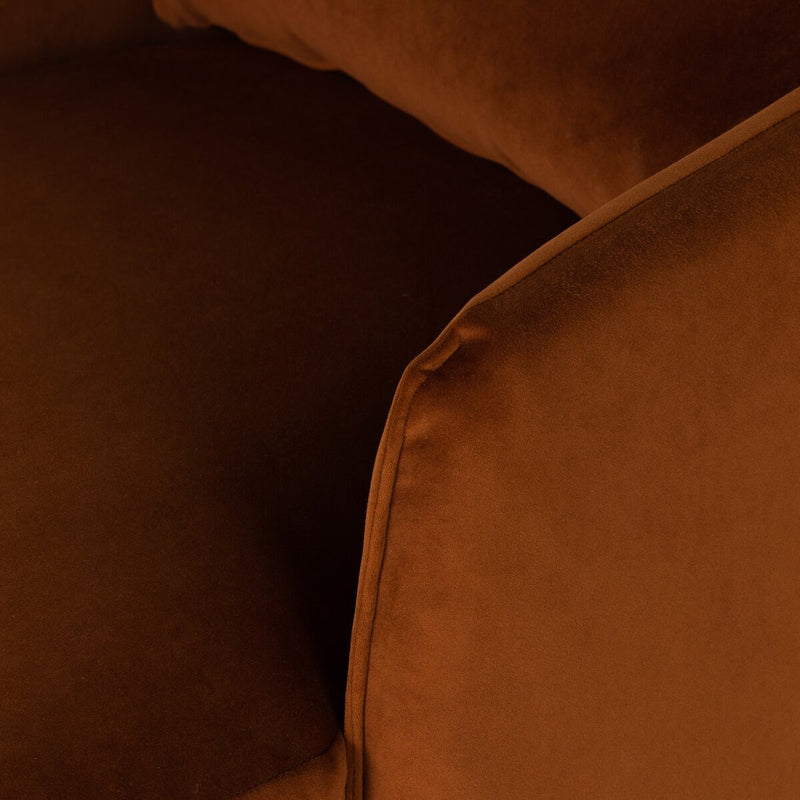 Whittaker Swivel Chair - Bleecker Rust