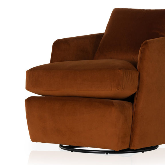 Whittaker Swivel Chair - Bleecker Rust