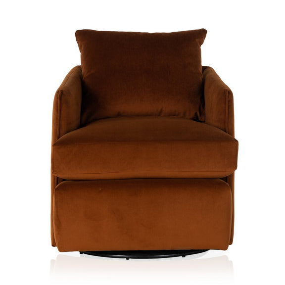 Whittaker Swivel Chair - Bleecker Rust