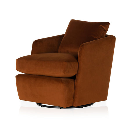 Whittaker Swivel Chair - Bleecker Rust