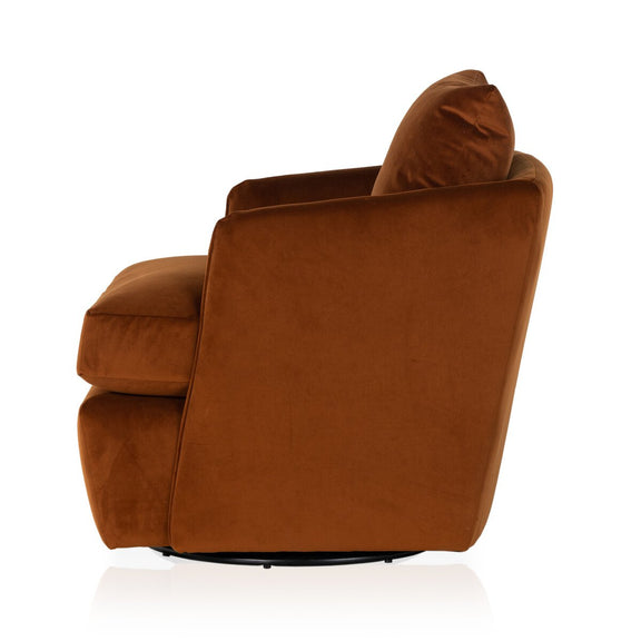 Whittaker Swivel Chair - Bleecker Rust