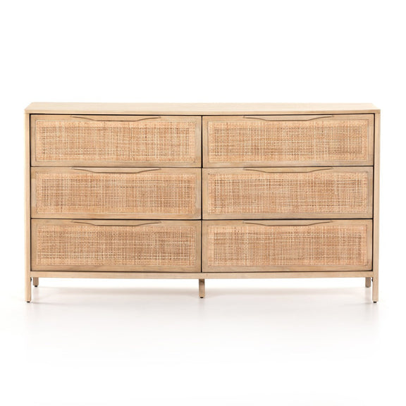 Sydney 6 Drawer Dresser - Natural Mango