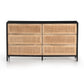 Sydney 6 Drawer Dresser - Black Wash