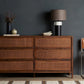 Sydney 6 Drawer Dresser - Brown Wash