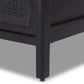 Sydney 6 Drawer Dresser - Black Wash & Black Cane