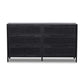 Sydney 6 Drawer Dresser - Black Wash & Black Cane