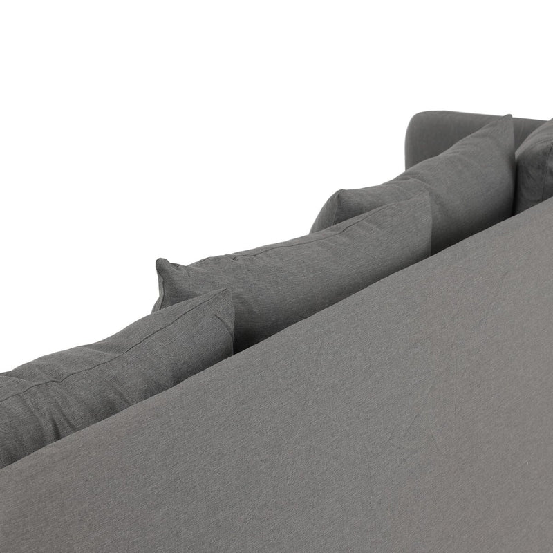 Dade Outdoor Slipcover Sofa - Venao Charcoal