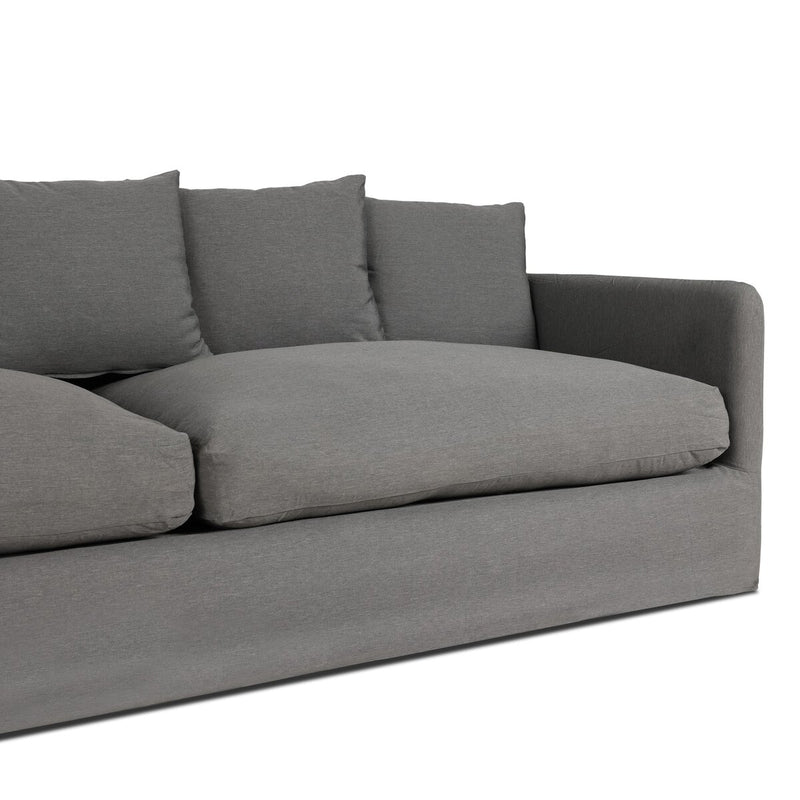 Dade Outdoor Slipcover Sofa - Venao Charcoal