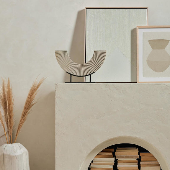 Sandstone Sculpture - Hammered Grey W/clear Powder Coat