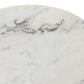 Armon End Table - Charcoal And White Marble